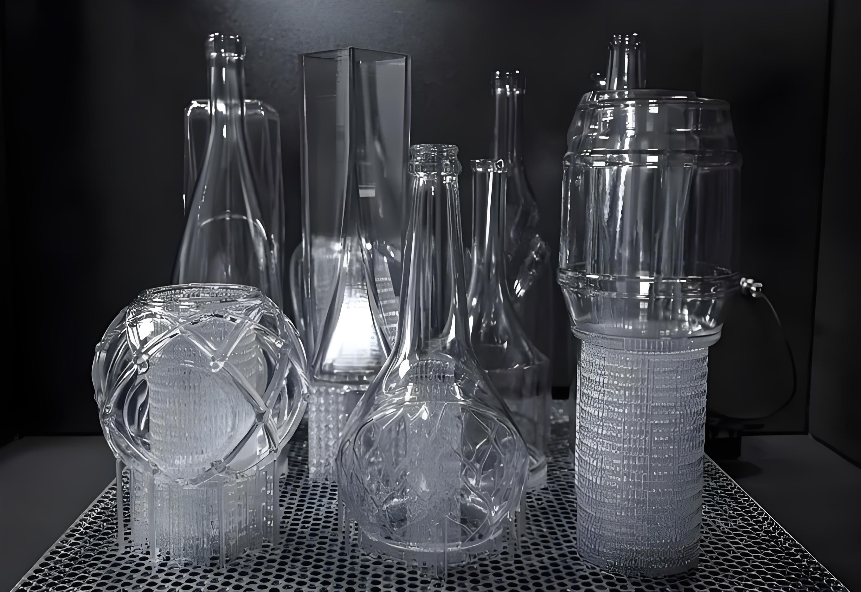 Transparent bottle made by SLA 3D printing
