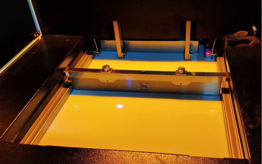 Internal structure of SLA 3D printer
