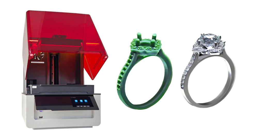 3D-printed jewelry models